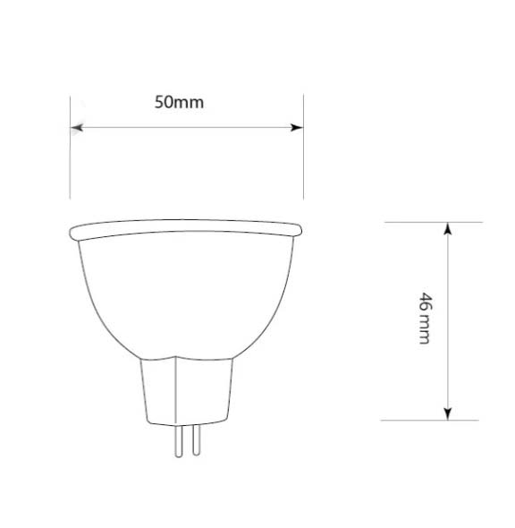 Лампа світлодіодна LED CONCEPT A 8 Вт MR16 матова GU5.3 220 В 4500 К