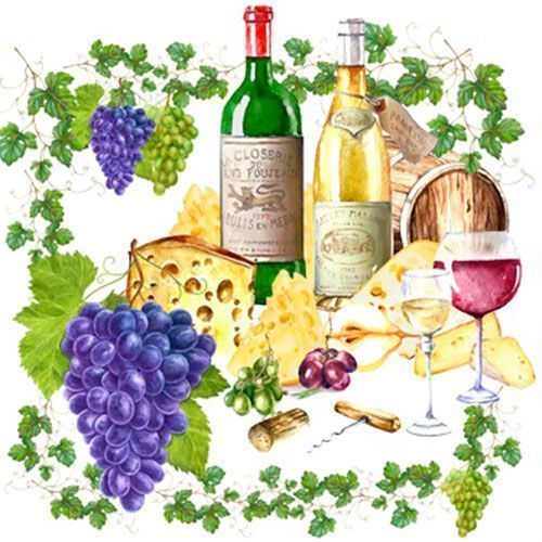 Салфетки столовые Silken Winlove 33х33 см цветные 18 шт.