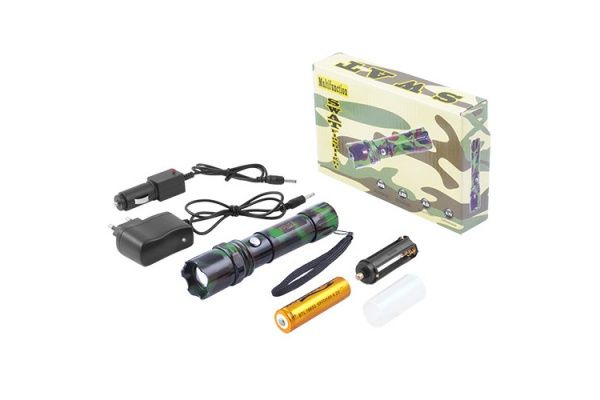 Ліхтарик Bailong Police T8626K-XPE камуфляж