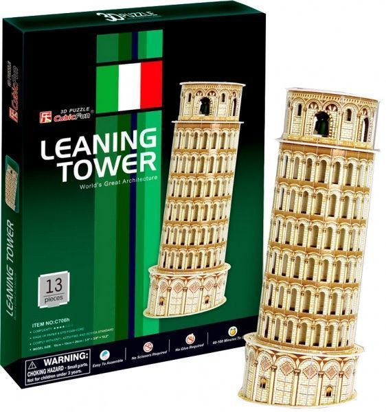 3D-пазл CubicFun Італія: Пізанська вежа C706h
