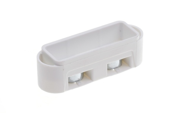 Вставка під зворотну планку STV біла 50 мм 22 мм для магнітного замка