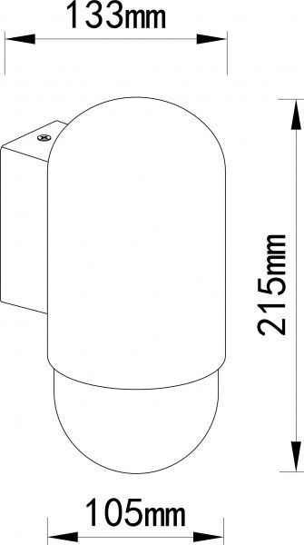 Светильник уличный настенный Expert Toronto ELWf-336-W E27 15 Вт IP44 черный 