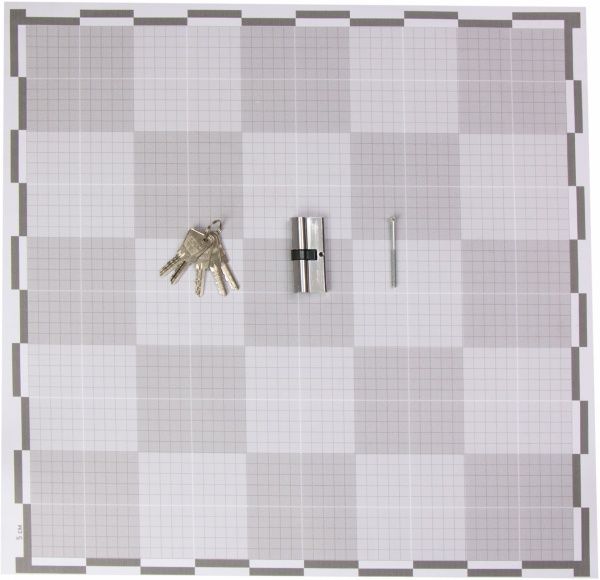 Цилиндр Bruno 35x35 ключ-ключ 70 мм хром