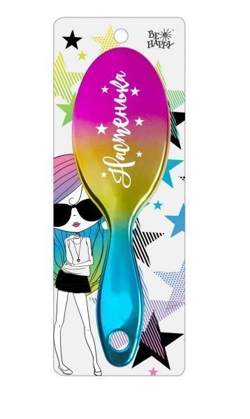 Щетка для волос именная Be Happy Super Star 061-Настенька