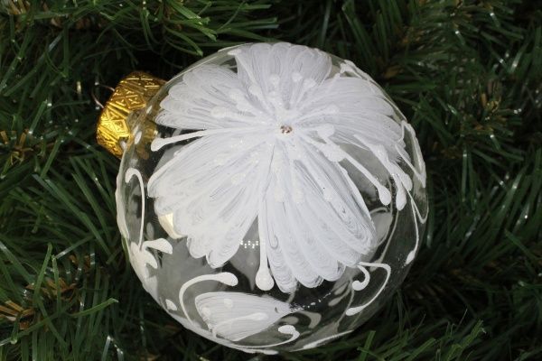 Набор елочных игрушек Кружево d80 мм 8 см 6 шт./уп. 