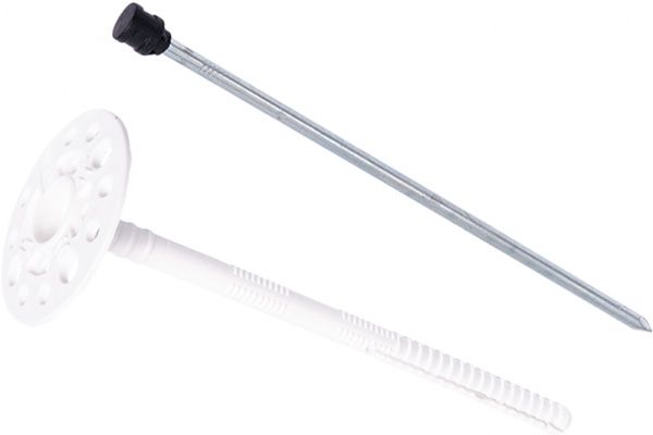 Дюбель фасадный для теплоизоляциидля минеральной ваты с термомостом 10x300 мм 50 шт. Expert Fix