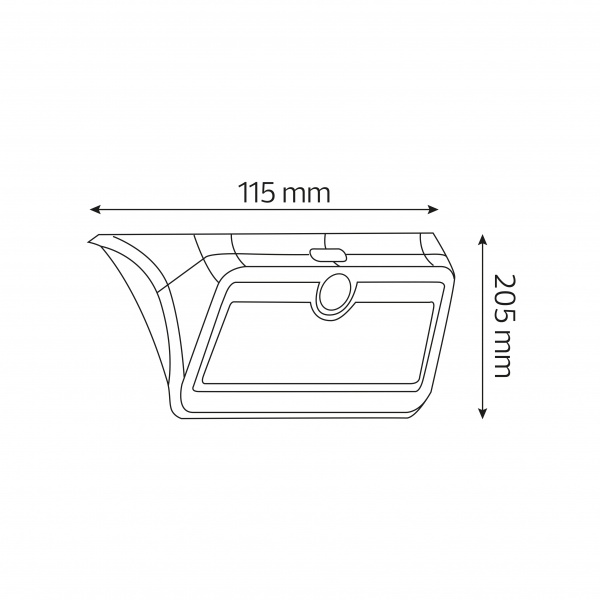 Світильник на сонячній батареї HOROZ ELECTRIC SIRIUS-2 2 Вт IP44 чорний 078-012-0002-020 