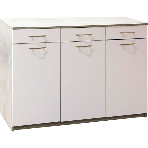 Комод Домасов нимфея альба/бетон/нимфея альба 