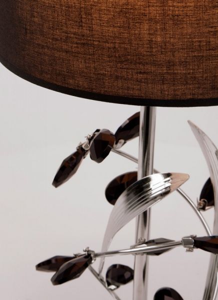 Настольная лампа декоративная Strotskis Florian 1x40 Вт E14 хром/черный 01017/1