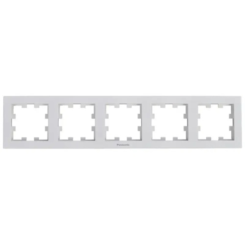 Рамка пятиместная Panasonic Karre Plus 55 горизонтальная белый WDTF08052WH-UA1