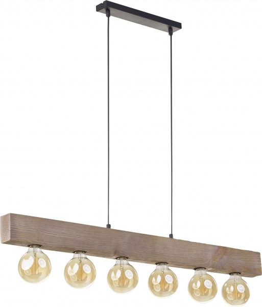 Люстра подвесная TK Lighting Artwood 2666 6x60 Вт E27 дуб 2666 