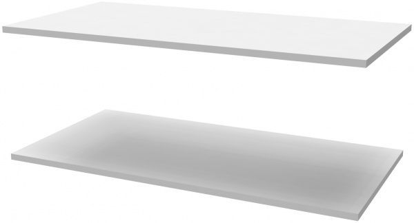 Набір полиць Doros до шафи Л- Кайзер 2 шт. білий