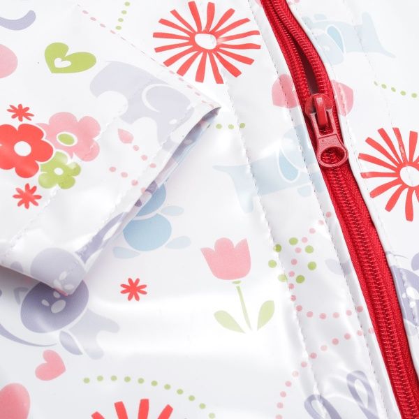 Дождевик Drydope Зверушки р.140 белый с принтом 020-в/д4 