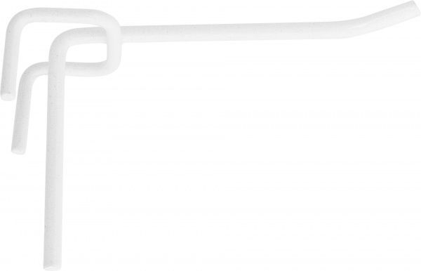 Гачок на сітку одинарний КО 100/60-01 білий