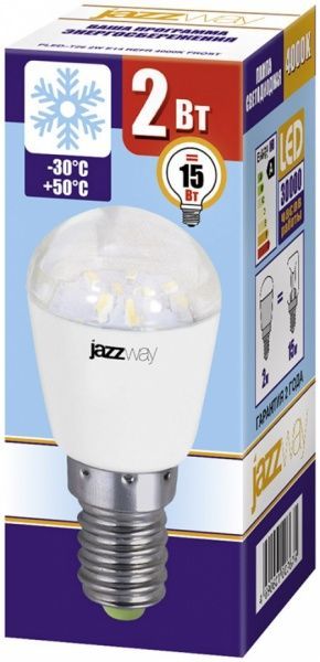 Лампа світлодіодна  JAZZway PLED для холодильників T26 2 Вт E14 4000 К 230 В матова 1007674