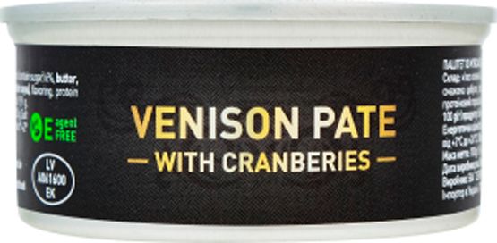 ПаштетТМ Delikanto із м'яса оленя та журавлиною 100 г (4751025310143)