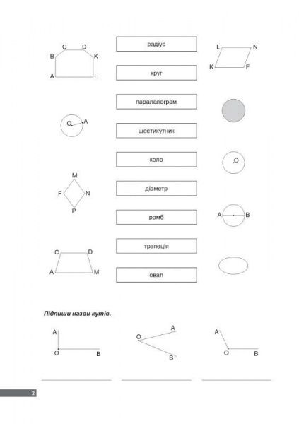 200 завдань з математики. Геометричний матеріал. 1-4 класи