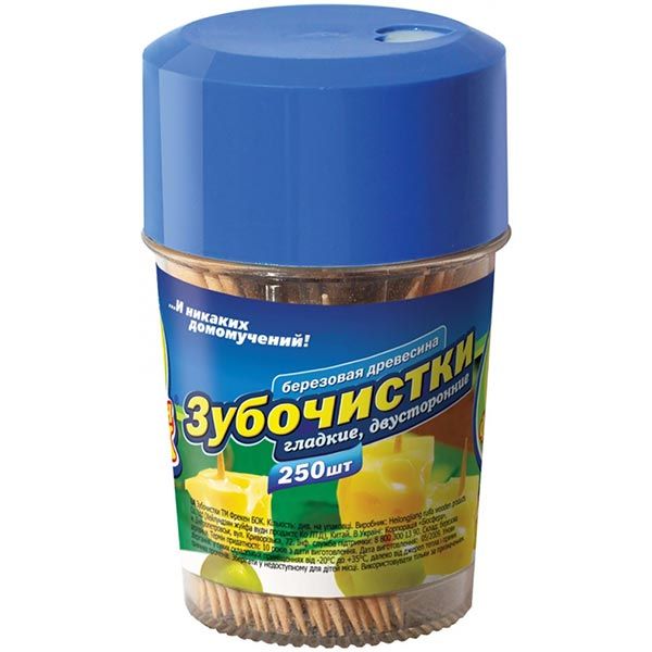 Зубочистки деревянные Фрекен Бок 250 шт.