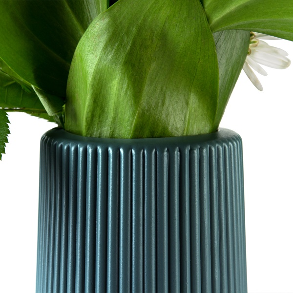 Ваза пластиковая MVM DH-FLOWERS-05 DARK BLUE 23 см 