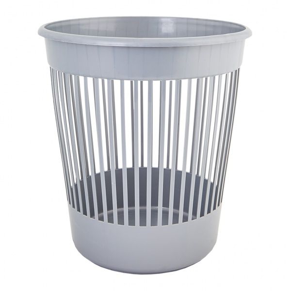 Корзина офисная для бумаги Алеана 12 л 280х280х305 мм серый 