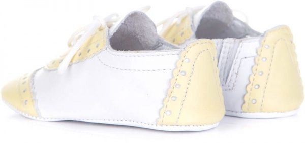 Пинетки детские MIRACLE р. 17,5 0-0-17-1 белый с лимонным 