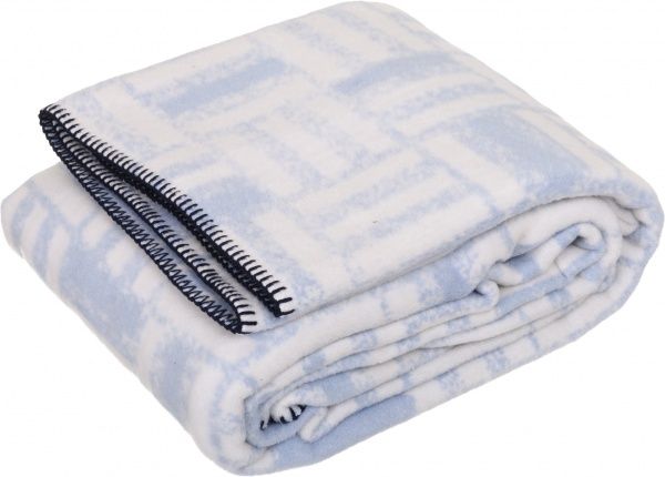 Плед Fresh Ink Gradient 150x200 см блакитний із білим Biederlack 