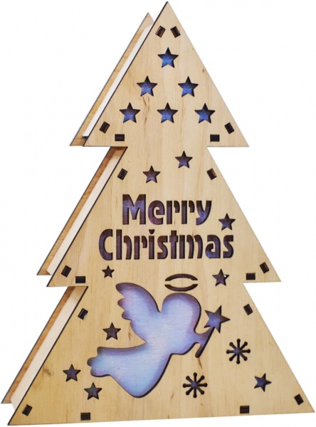 Украшение новогоднее Елочка Merry Christmas 5,5 см разноцветный 1220311