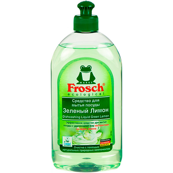 Бальзам для ручного мытья посуды Frosch Зеленый лимон 0,5л