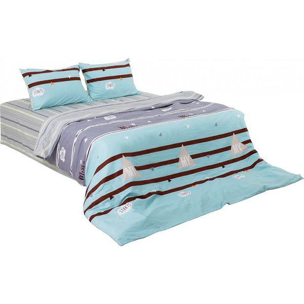 Комплект постельного белья полуторный Ibodo Starts Blue