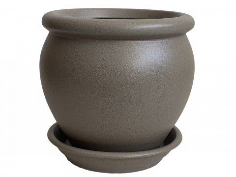 Горщик Оріана-Запоріжкераміка В`єтнам №1 круглий 18 л капучино (011-1-142) 