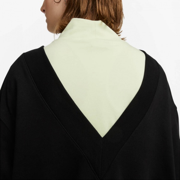 Світшот Nike W NSW PHNX FLC OS VNECK SWTSH FB8317-010 р.L чорний