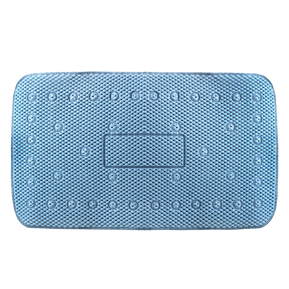 Коврик для ванной комнаты Arino с присосками 70x40 см голубой