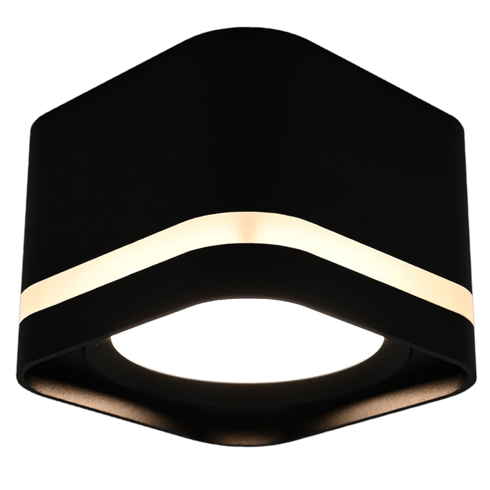 Светильник точечный Victoria Lighting 12 Вт GX53 черный Mine/PL1 black