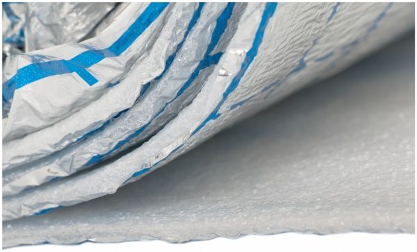 Полотно Термоізол с металлизированной пленкой и разметкой под теплый пол