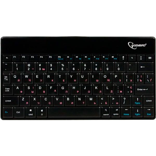 Клавіатура Gembird BT-UA (KB-P3-BT-UA) KB-P3 black 