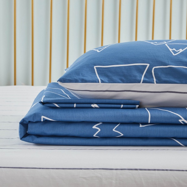 Комплект постільної білизни Montana 2 синій La Nuit 