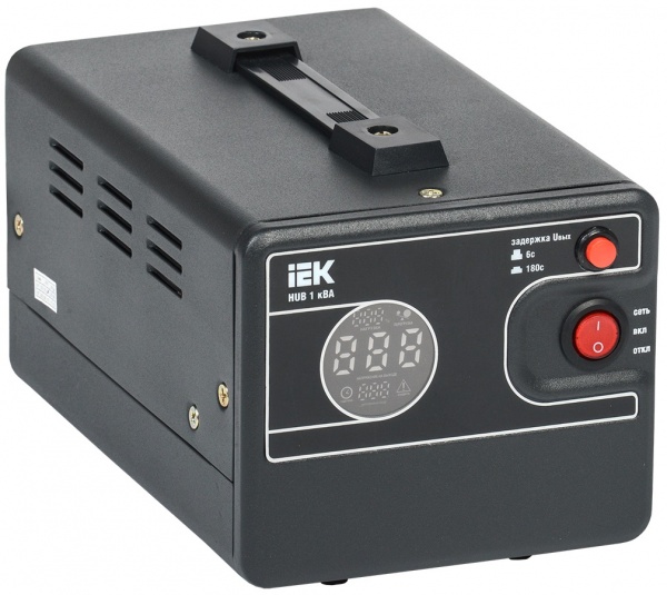 Стабілізатор напруги IEK 1-ф. переносний 1кВА HUB IVS21-1-001-13