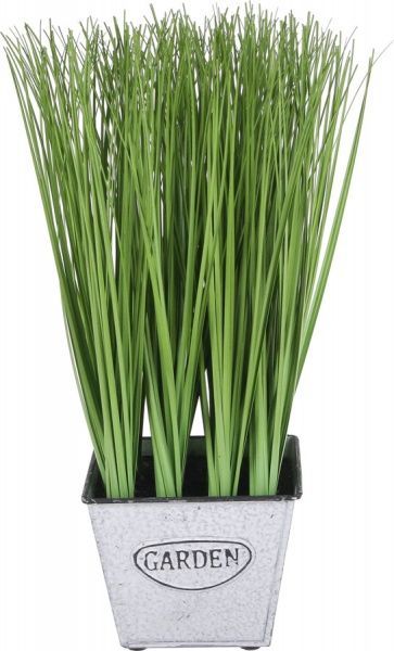 Рослина штучна Міскант в металевому горщику