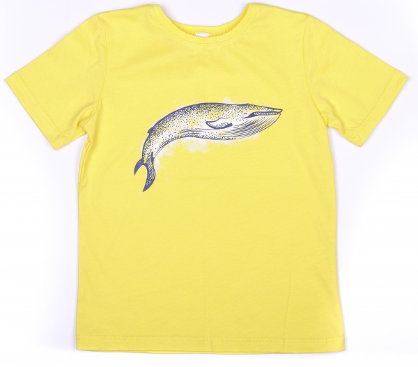 Футболка для хлопчиків Luna Kids Whale р.128 жовтий 