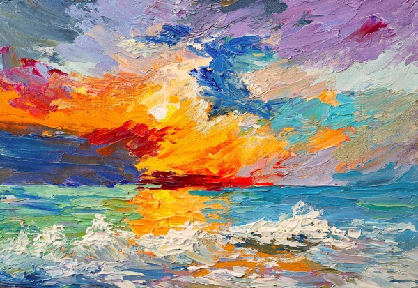 Репродукция Море абстракция 35x50 см Арт Фемелі 