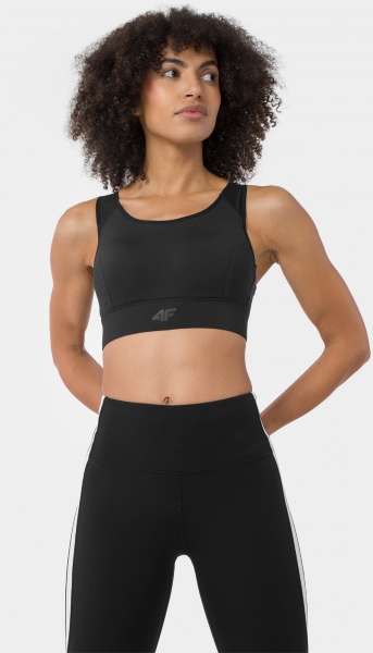 Бра 4F SPORT BRA 4FRSS23USBAF091-20S р.S чорний