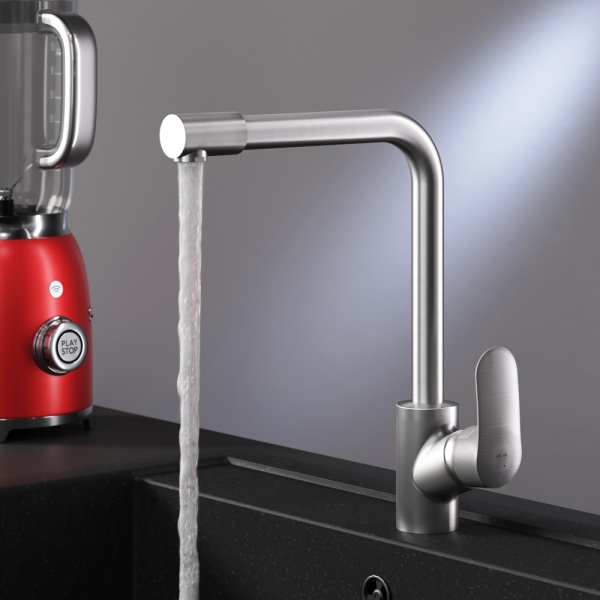 Смеситель для кухни AM.PM с каналом для питьевой воды L-излив сатин F8005711 Like