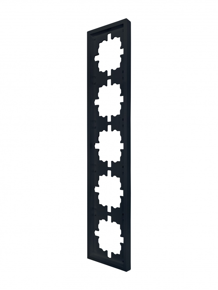 Рамка п'ятимісна HausMark Juna універсальна чорний