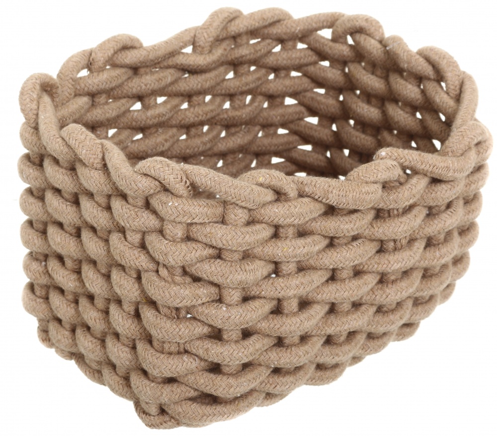 Корзина Enea бежевая прямоугольная 21х14х13 см