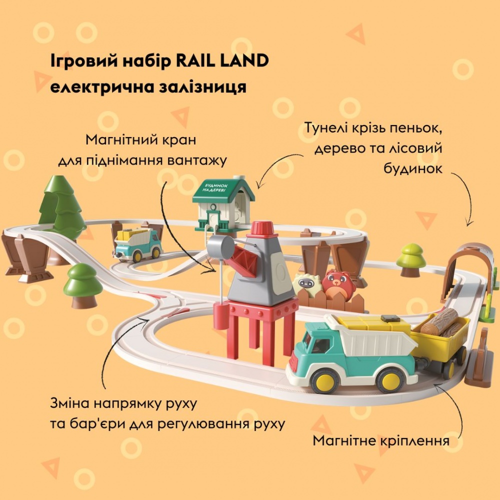 Трек OTAMANKO RAIL LAND Електрична залізниця 66 деталей 532.02.88