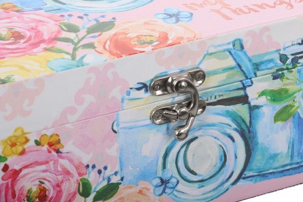 Шкатулка для украшений Розовая фотокамера 26x27x12 см