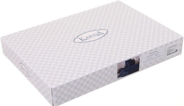 Комплект постільної білизни Loft 1,5 темно-синій Karna 