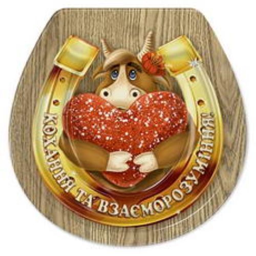 Магнит Символ года подкова Любви и взаимопонимания! — фото 1