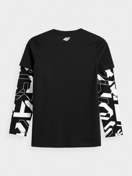 Футболка 4F HJZ21-JTSML002-20S р.146 черно-белый