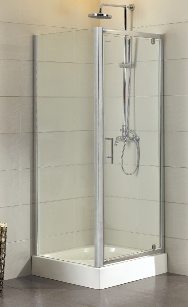 Душевое ограждение EGO квадратное распашное LEX CHROME 90х90х200 см